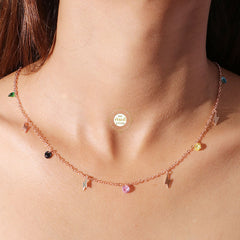 Sparkling Silver Treasure Thunder Necklace