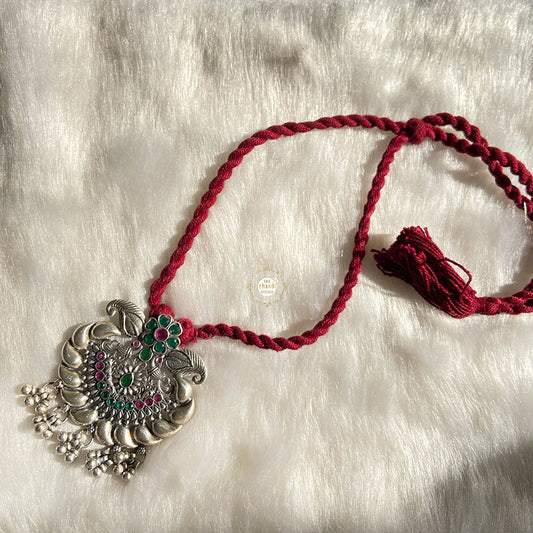 Sterling Silver Mayur Thread Necklace