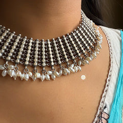 Sterling Silver Pearl Grace Necklace