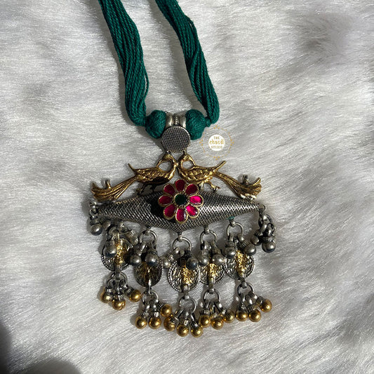 Vintage Dholki Taweez  Thread Necklace