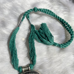 Floral Crest Thread Necklace