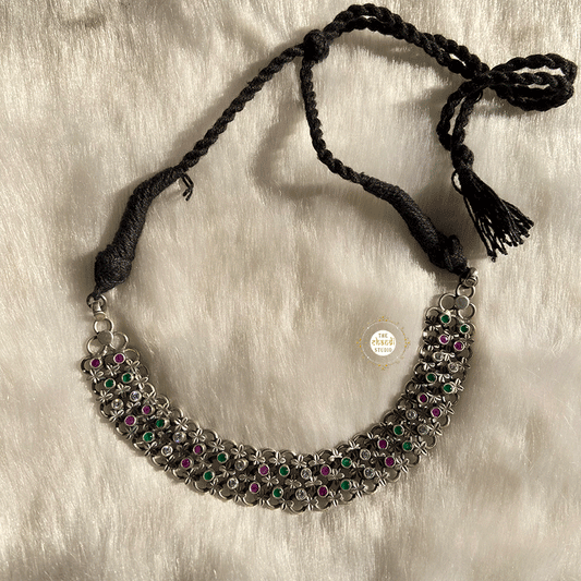 Royal Bloom Silver Necklace