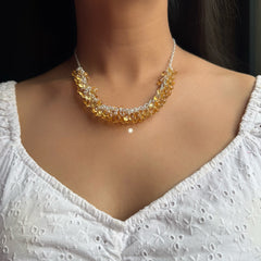 Sterling Silver Natural Citrine Necklace