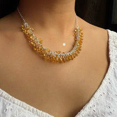 Sterling Silver Natural Citrine Necklace