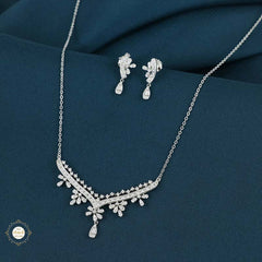 Sterling Silver Starlight Spark Silver Necklace Set