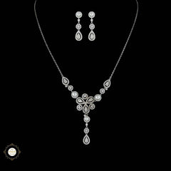 Sterling Silver Sparkling Celestial Shine Necklace