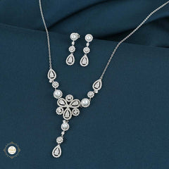 Sterling Silver Sparkling Celestial Shine Necklace