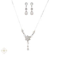 Sterling Silver Sparkling Celestial Shine Necklace