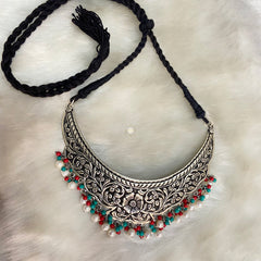 Sterling Silver Turquoise Gulbahaar Choker