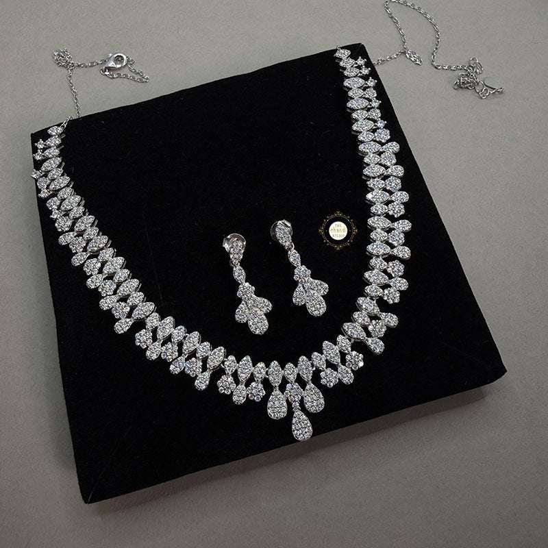 Sparkling Silver Twilight Glow Necklace Set