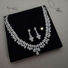 Sparkling Silver Twilight Glow Necklace Set