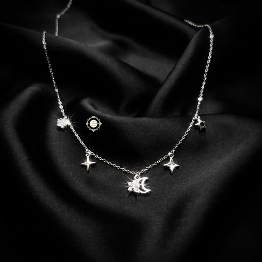 Sterling Silver Sparkling Twilight Neckace