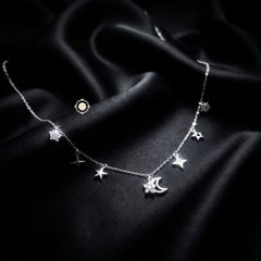 Sterling Silver Sparkling Twilight Neckace
