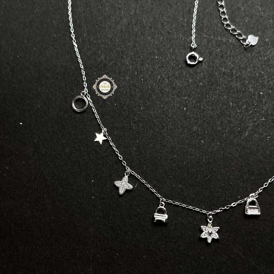 Sterling Silver Sparkling Twilight Neckace
