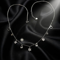 Sterling Silver Sparkling Twilight Neckace