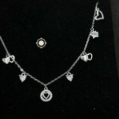 Sterling Silver Sparkling Twilight Neckace