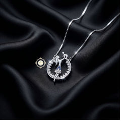 Sterling Silver Sparkling Mom's Little Star Necklace
