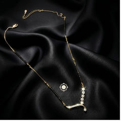 Sterling Silver Sparkling Treasure Timeless Mangalsutra