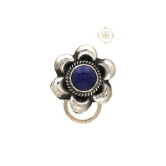 Sterling Silver Stone Nosepin (Wired)