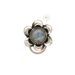 Sterling Silver Stone Nosepin (Wired)