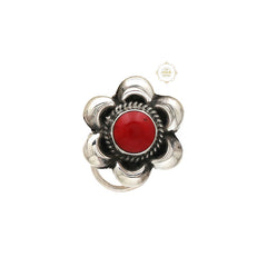 Sterling Silver Stone Nosepin (Wired)