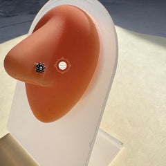 925 Sterling Silver Tara Sitara Nose Pin (Wired)