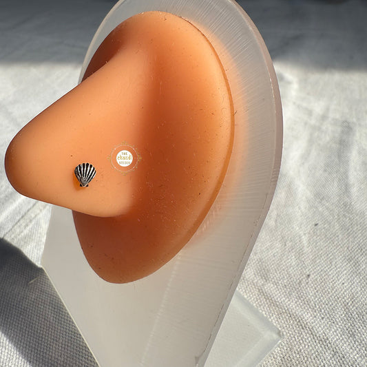 925 Sterling Silver Sea Shall Nose Pin (Wired)