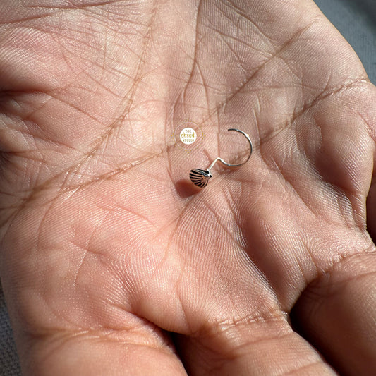 925 Sterling Silver Sea Shall Nose Pin (Wired)