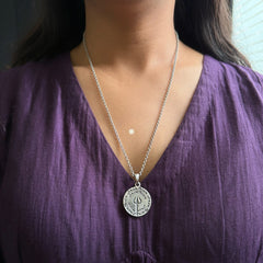 Sterling Silver Shiva Necklace (Unisex)