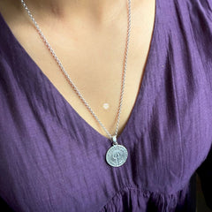Sterling Silver Shiva Necklace (Unisex)