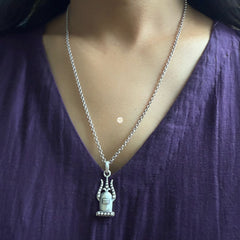 Sterling Silver Shiva Necklace (Unisex)