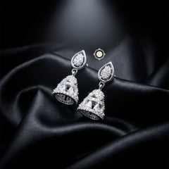 Sterling Silver Sparkling Celeste Jhumki