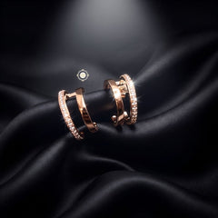 Sterling Silver Sparkling Twinkle Loop Earring