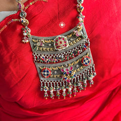 Sterling Silver Shahi Rajwada Long Necklace