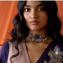Muhurat Kundan Modern Maharani Necklace Only