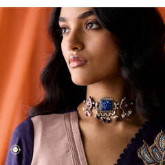 Muhurat Kundan Modern Maharani Necklace Only