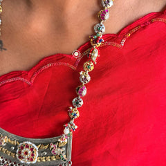 Sterling Silver Shahi Rajwada Long Necklace
