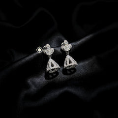 Sterling Silver Sparkling Celeste Jhumki