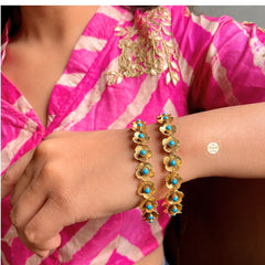 Sterling Silver Jasmine Pearl Bangle (Piece)
