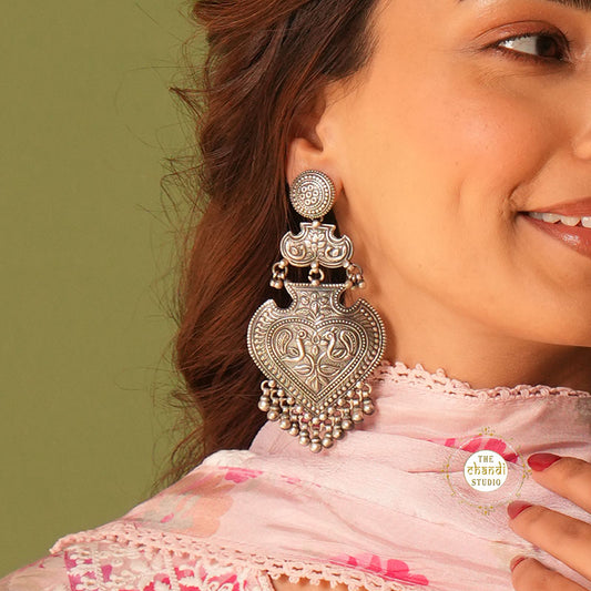 Sterling Silver Bold Layered Earring