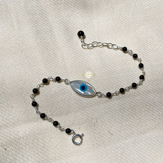 Sterling Silver Evil Eye Kids Bracelet