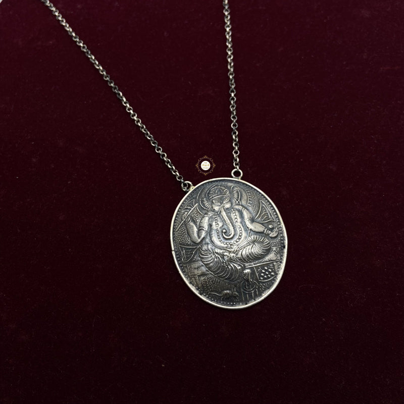 Sterling Silver Ganesha Necklace