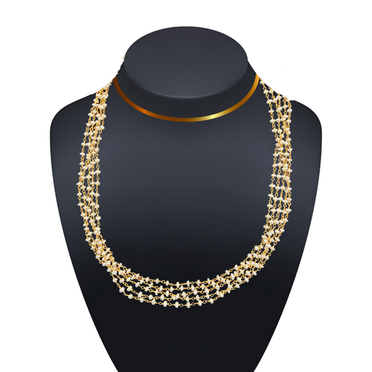 Full Gold Pearls Of Joy Necklace