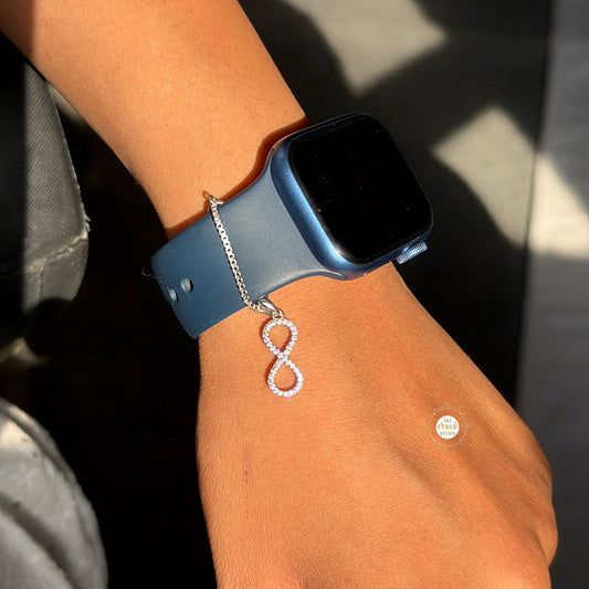 Sparkling Silver Infinity Charm