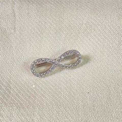 Sterling Silver Sparkling Silver Infinity Watch Charm