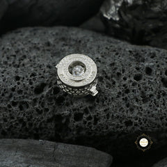 Sterling Silver Galaxy Glint Button