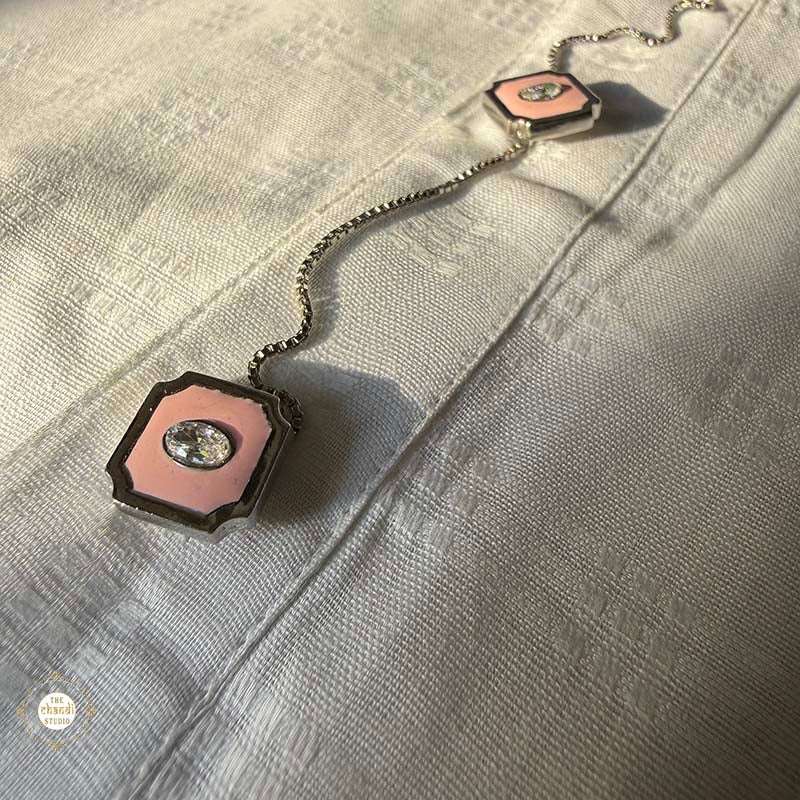 Sterling Silver Men's Kurta Button