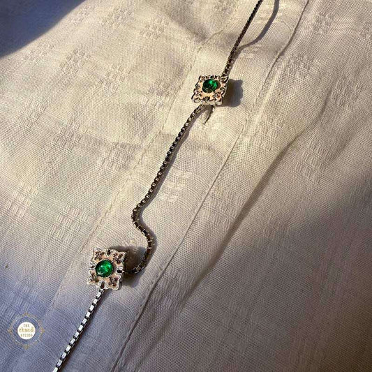 Sterling Silver Men's Kurta Button