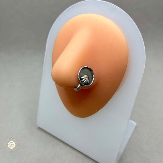 Sterling Silver Clip On Nose Pin