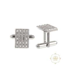 Sparkling Silver Eclipse Links Cufflinks